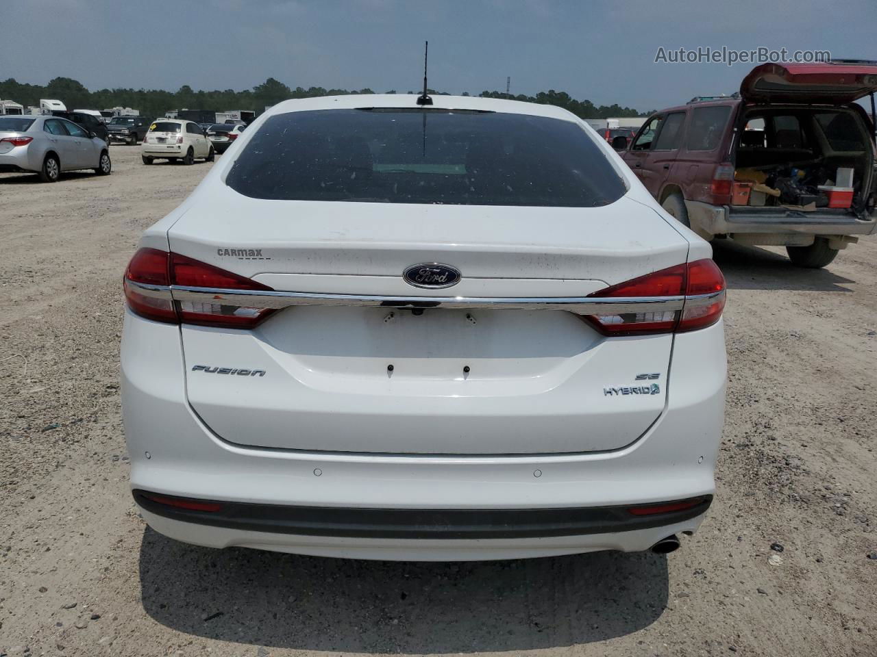 2017 Ford Fusion Se Hybrid Белый vin: 3FA6P0LU6HR110671