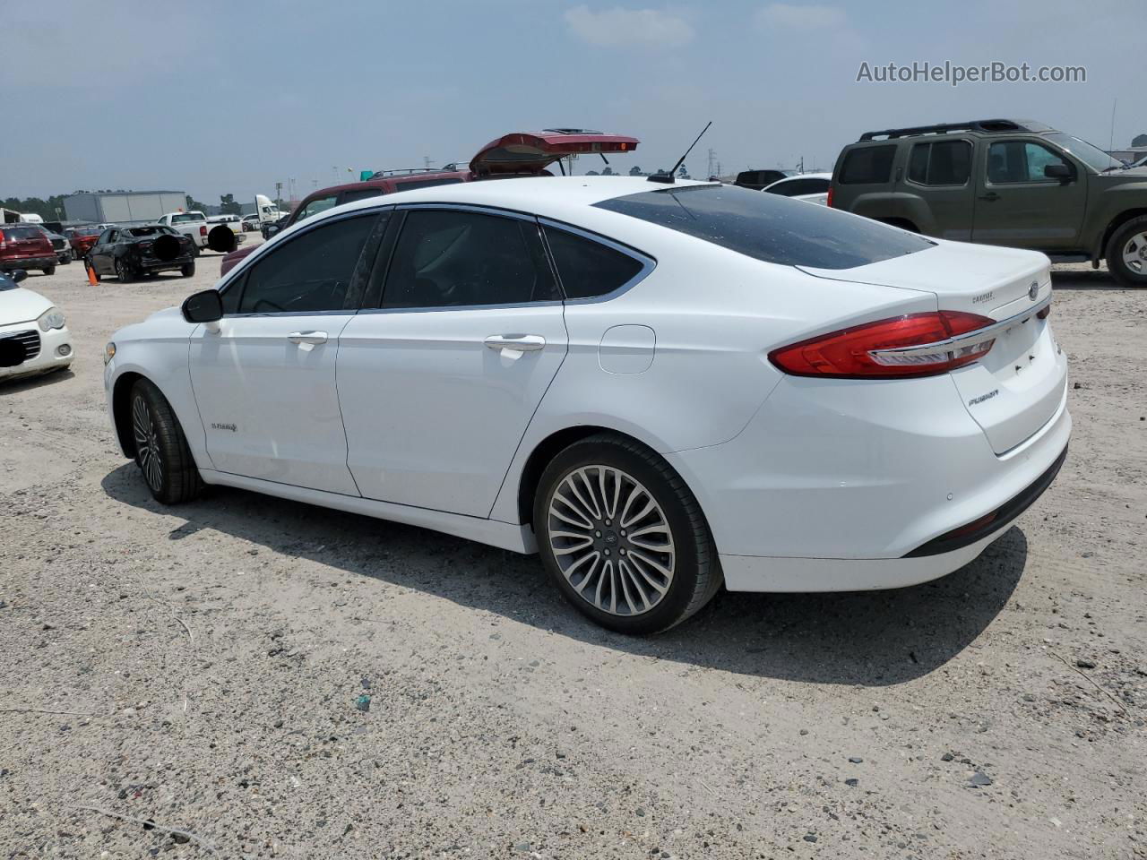 2017 Ford Fusion Se Hybrid White vin: 3FA6P0LU6HR110671