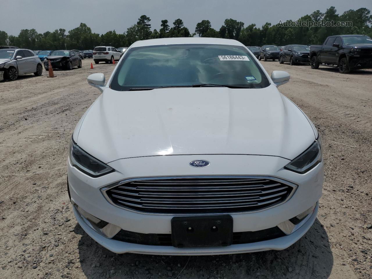 2017 Ford Fusion Se Hybrid White vin: 3FA6P0LU6HR110671