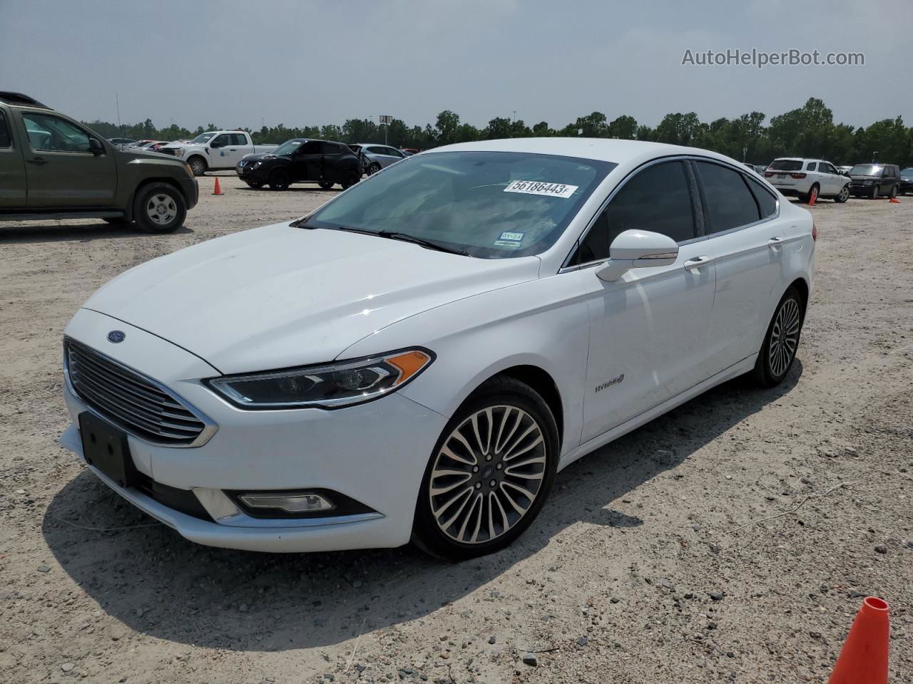 2017 Ford Fusion Se Hybrid Белый vin: 3FA6P0LU6HR110671