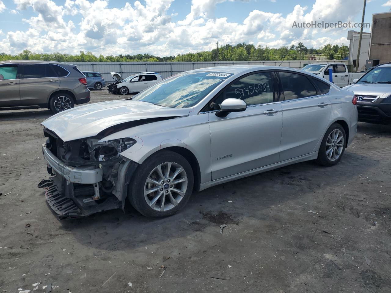 2017 Ford Fusion Se Hybrid Silver vin: 3FA6P0LU6HR384999