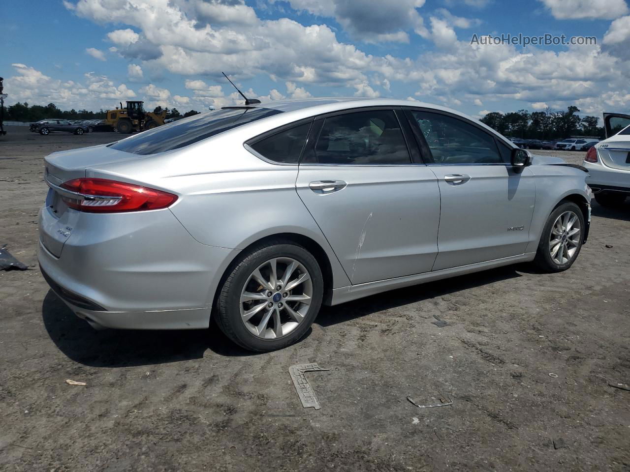 2017 Ford Fusion Se Hybrid Серебряный vin: 3FA6P0LU6HR384999