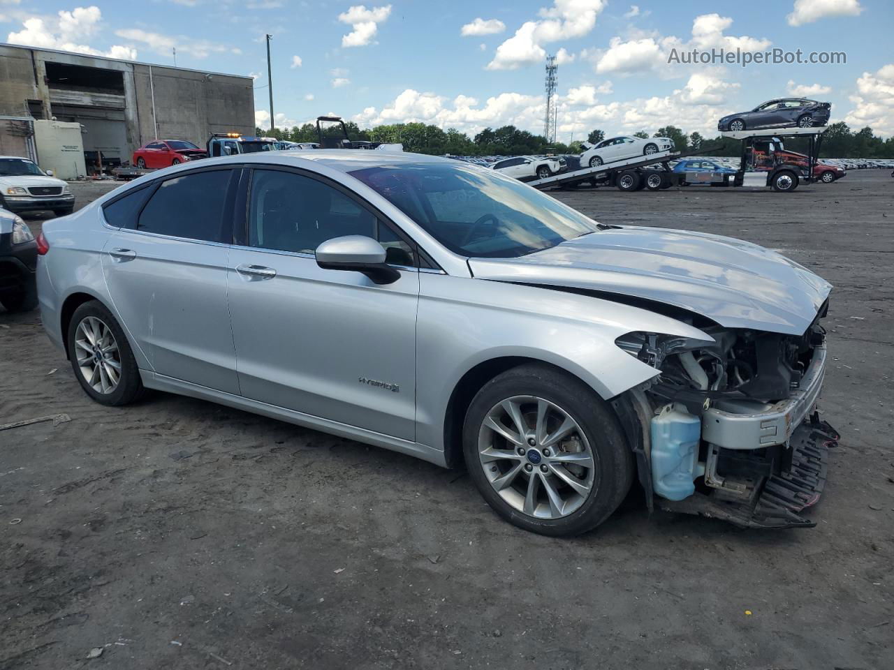 2017 Ford Fusion Se Hybrid Серебряный vin: 3FA6P0LU6HR384999