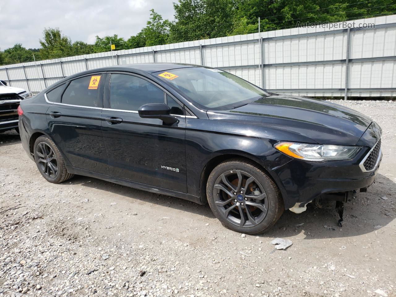 2018 Ford Fusion Se Hybrid Black vin: 3FA6P0LU6JR116055