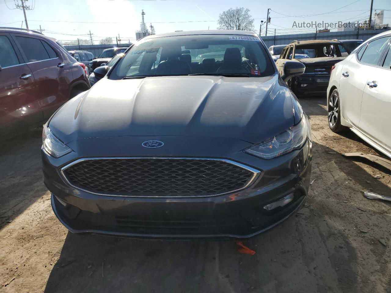 2018 Ford Fusion Se Hybrid Gray vin: 3FA6P0LU6JR124172