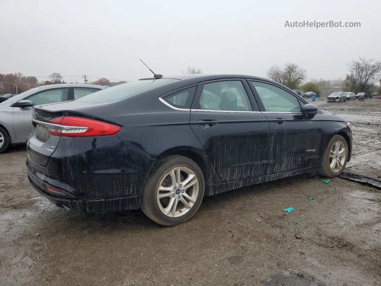 2018 Ford Fusion Se Hybrid Черный vin: 3FA6P0LU6JR162274