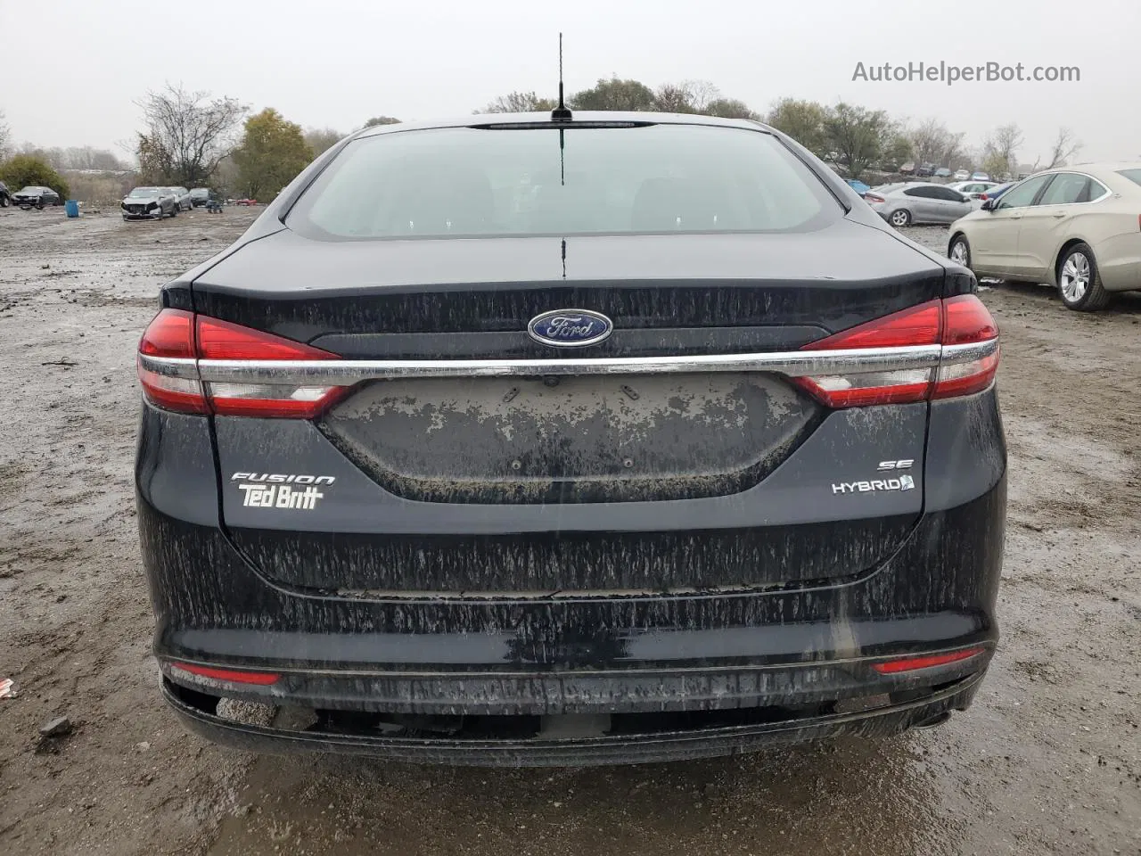 2018 Ford Fusion Se Hybrid Черный vin: 3FA6P0LU6JR162274