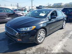 2019 Ford Fusion Hybrid Se Black vin: 3FA6P0LU6KR121175