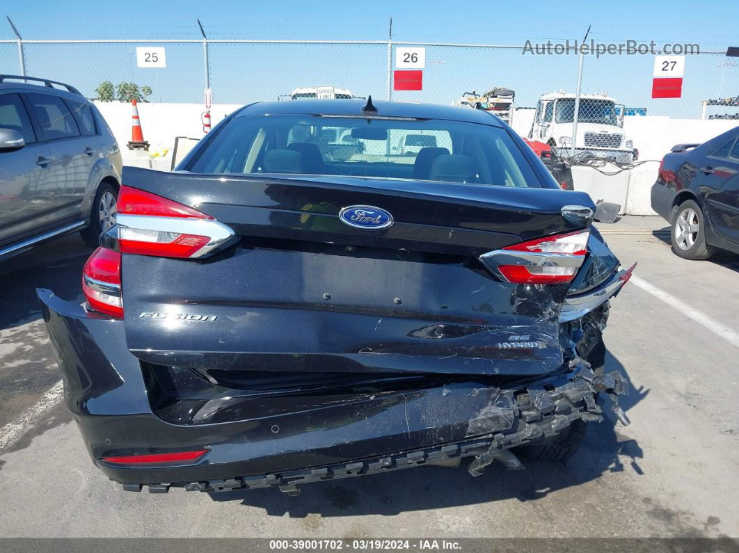 2019 Ford Fusion Hybrid Se Black vin: 3FA6P0LU6KR121175