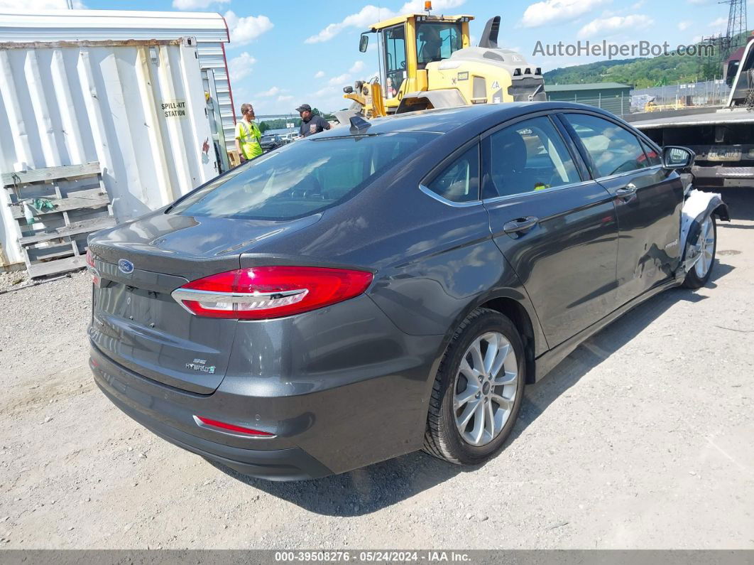 2019 Ford Fusion Hybrid Se Gray vin: 3FA6P0LU6KR165242