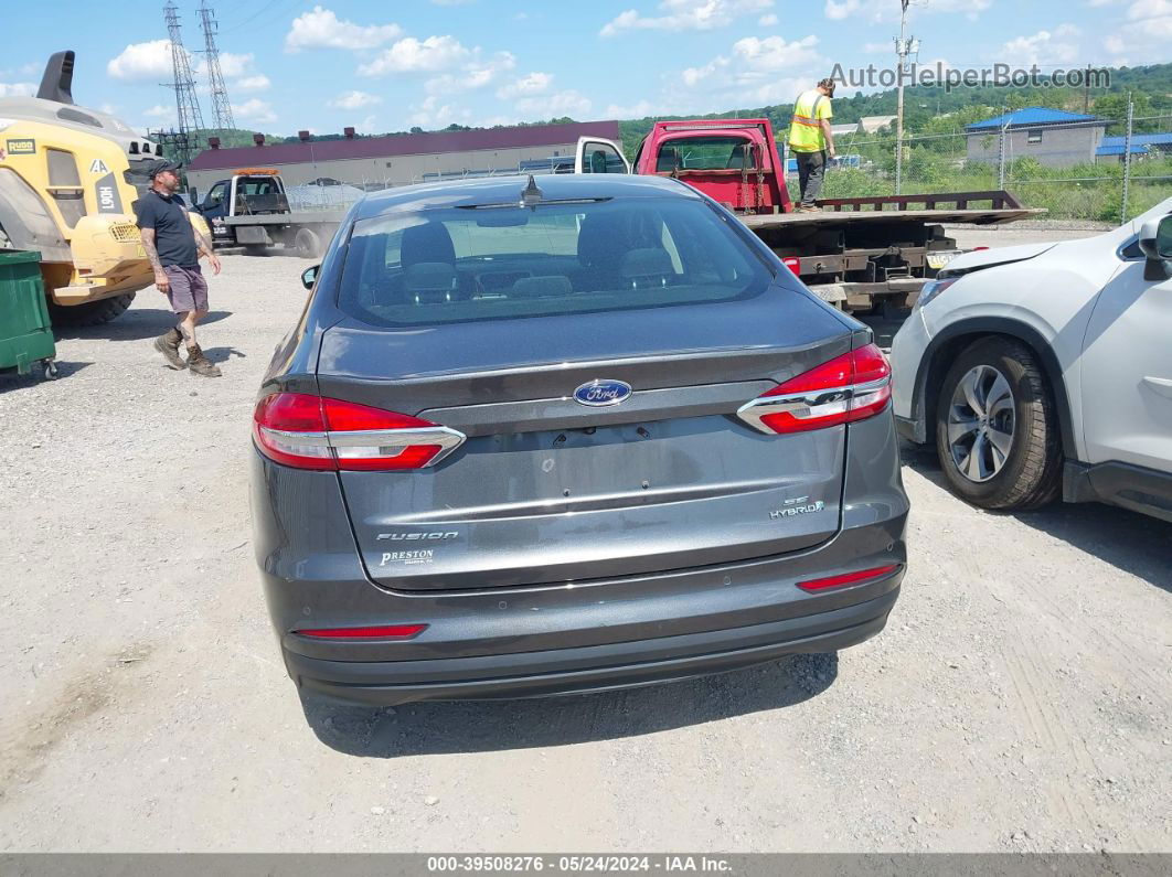 2019 Ford Fusion Hybrid Se Gray vin: 3FA6P0LU6KR165242