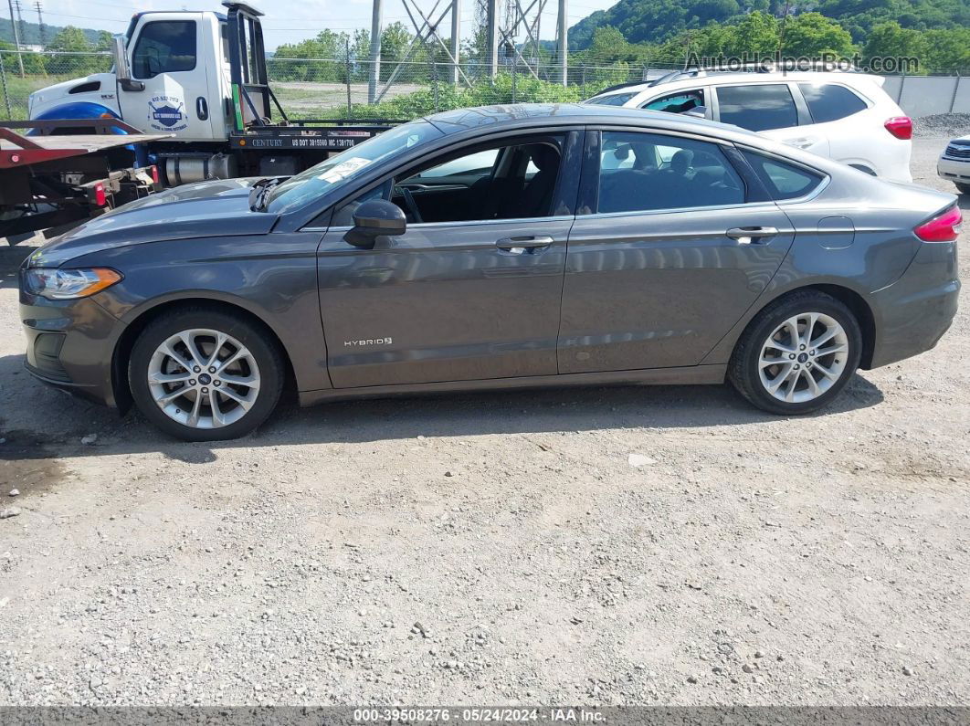 2019 Ford Fusion Hybrid Se Gray vin: 3FA6P0LU6KR165242