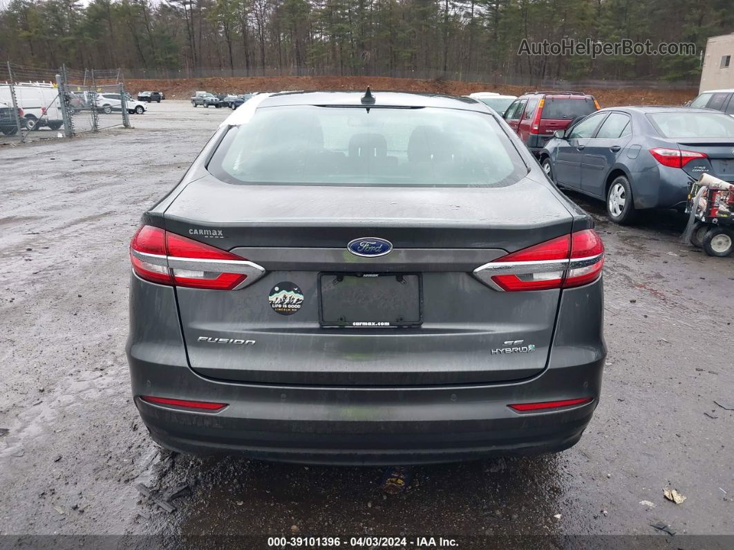 2019 Ford Fusion Hybrid Se Gray vin: 3FA6P0LU6KR183093
