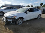 2019 Ford Fusion Se White vin: 3FA6P0LU6KR188522