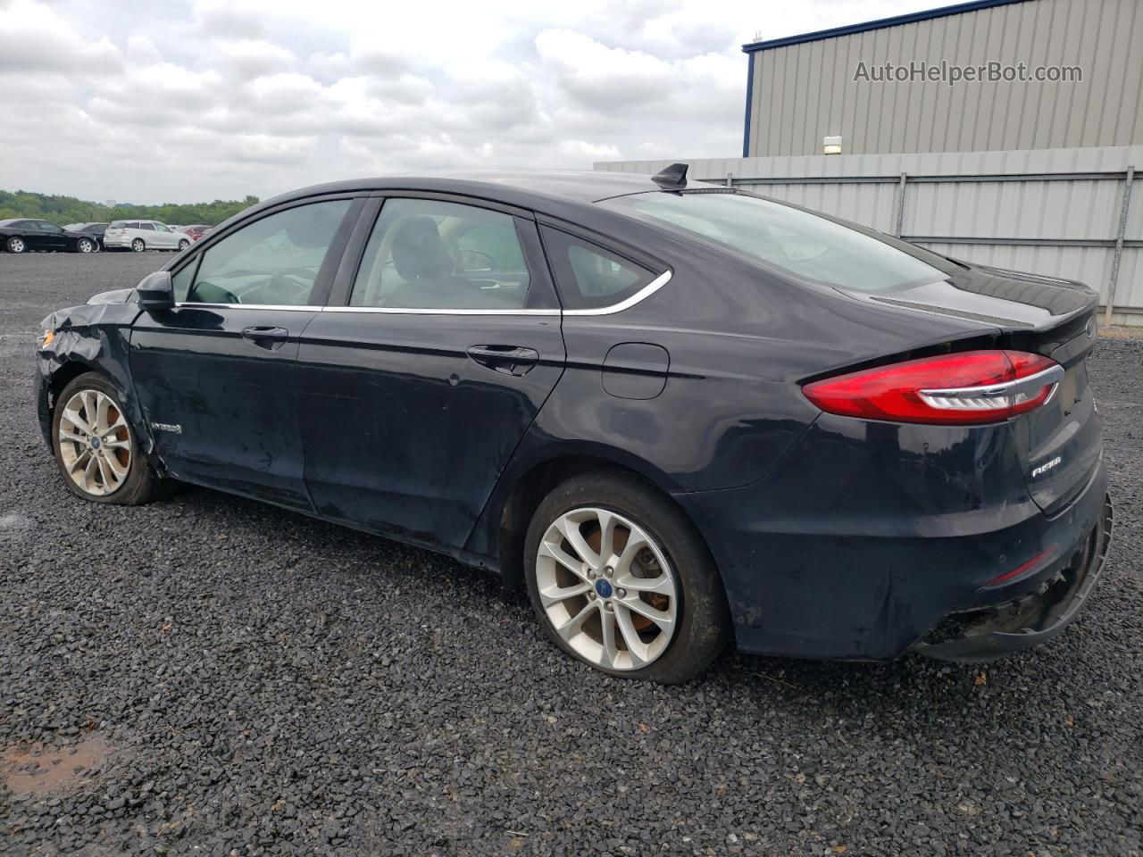 2019 Ford Fusion Se Black vin: 3FA6P0LU6KR237511