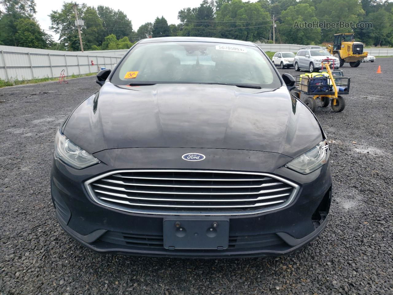 2019 Ford Fusion Se Черный vin: 3FA6P0LU6KR237511