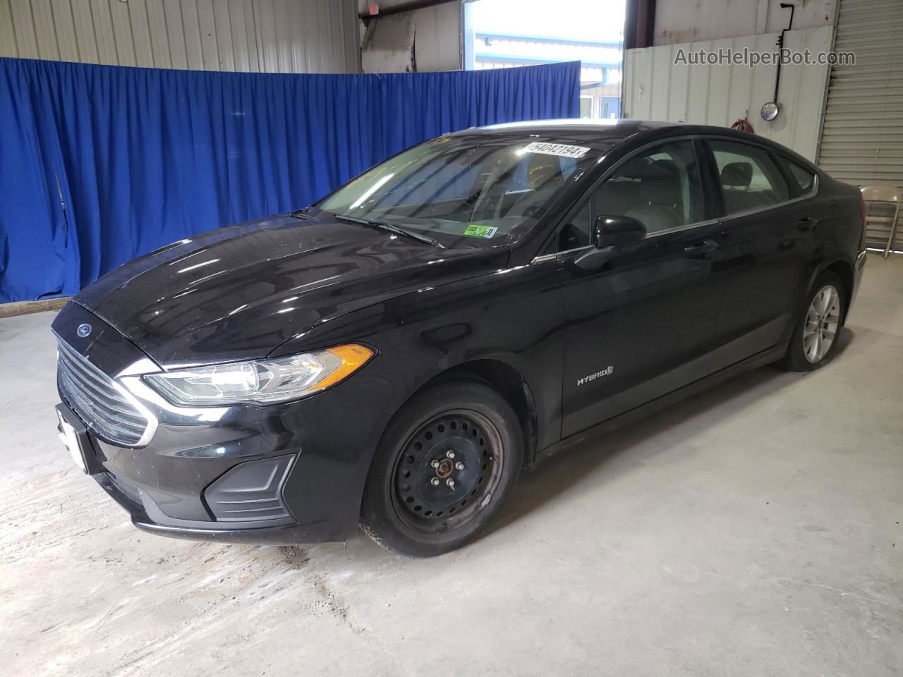 2019 Ford Fusion Se Black vin: 3FA6P0LU6KR243244