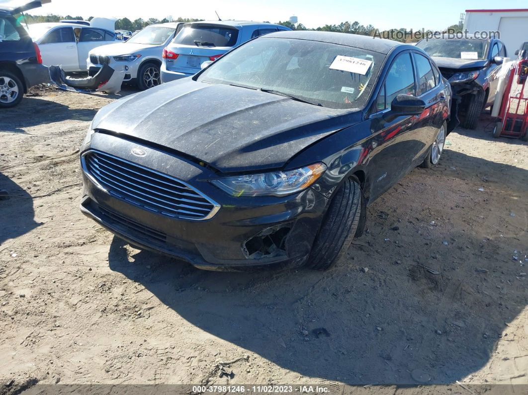 2019 Ford Fusion Hybrid Se Black vin: 3FA6P0LU6KR255183