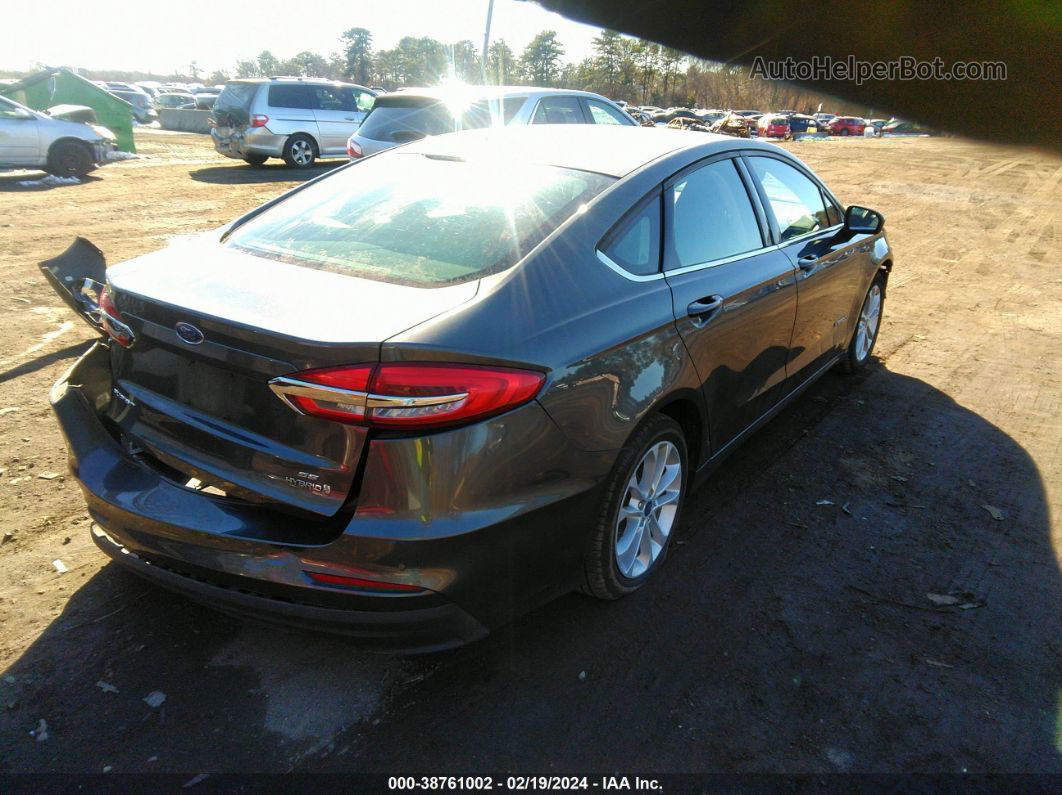 2019 Ford Fusion Hybrid Se Gray vin: 3FA6P0LU6KR285316