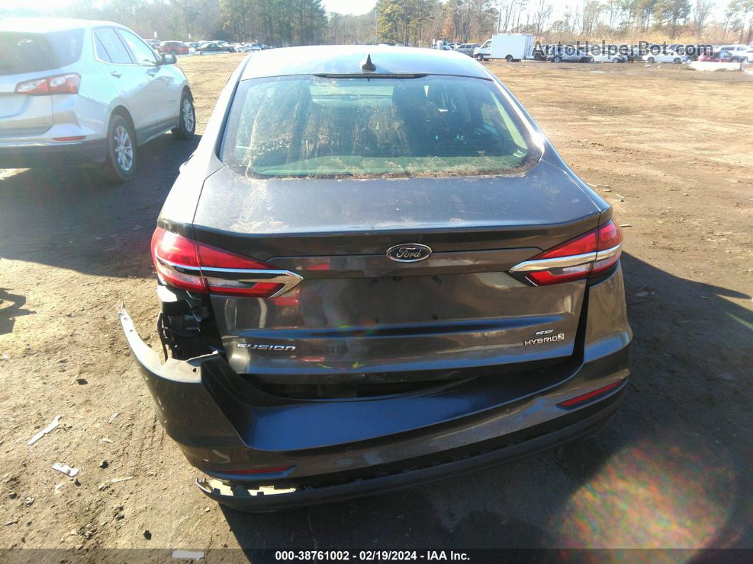 2019 Ford Fusion Hybrid Se Gray vin: 3FA6P0LU6KR285316