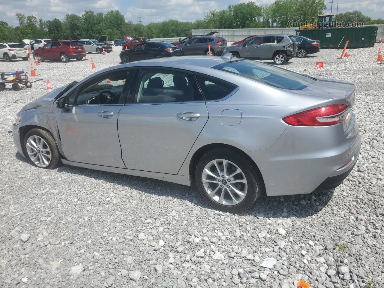 2020 Ford Fusion Se Silver vin: 3FA6P0LU6LR198047