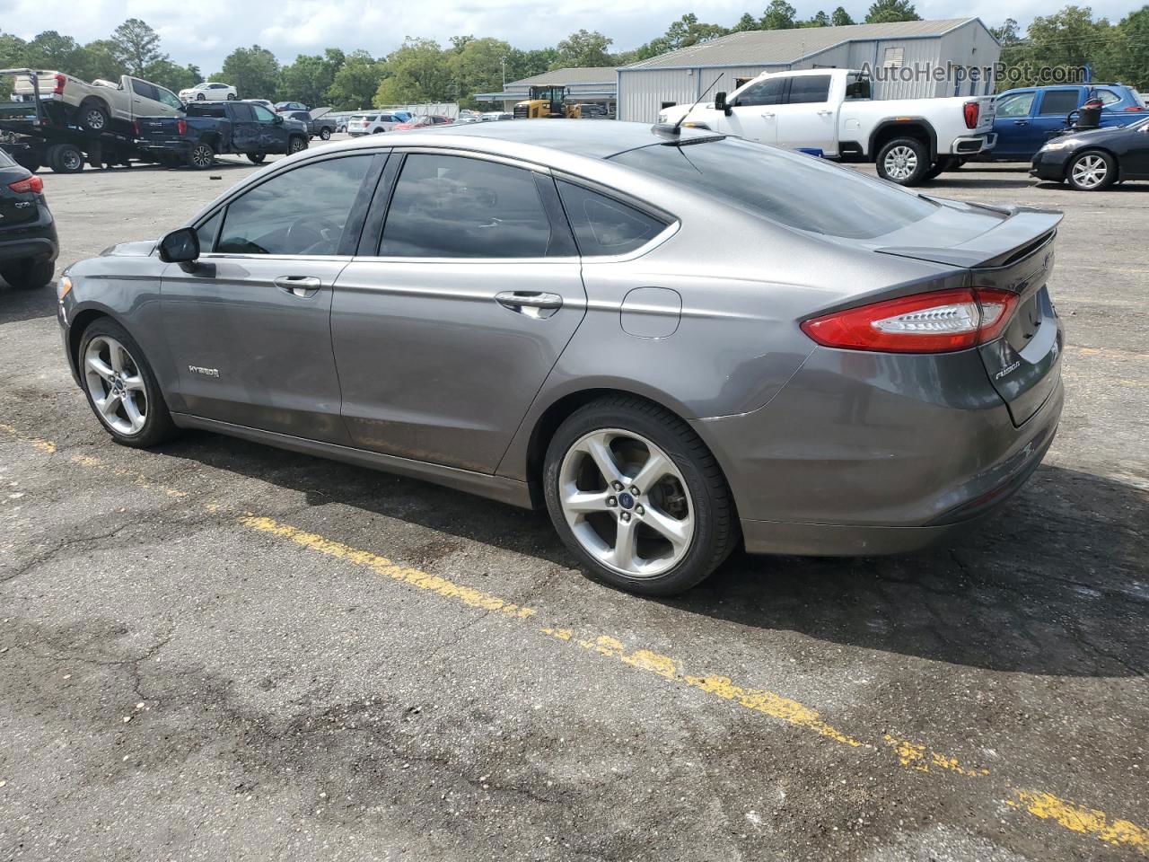 2013 Ford Fusion Se Hybrid Gray vin: 3FA6P0LU7DR301817