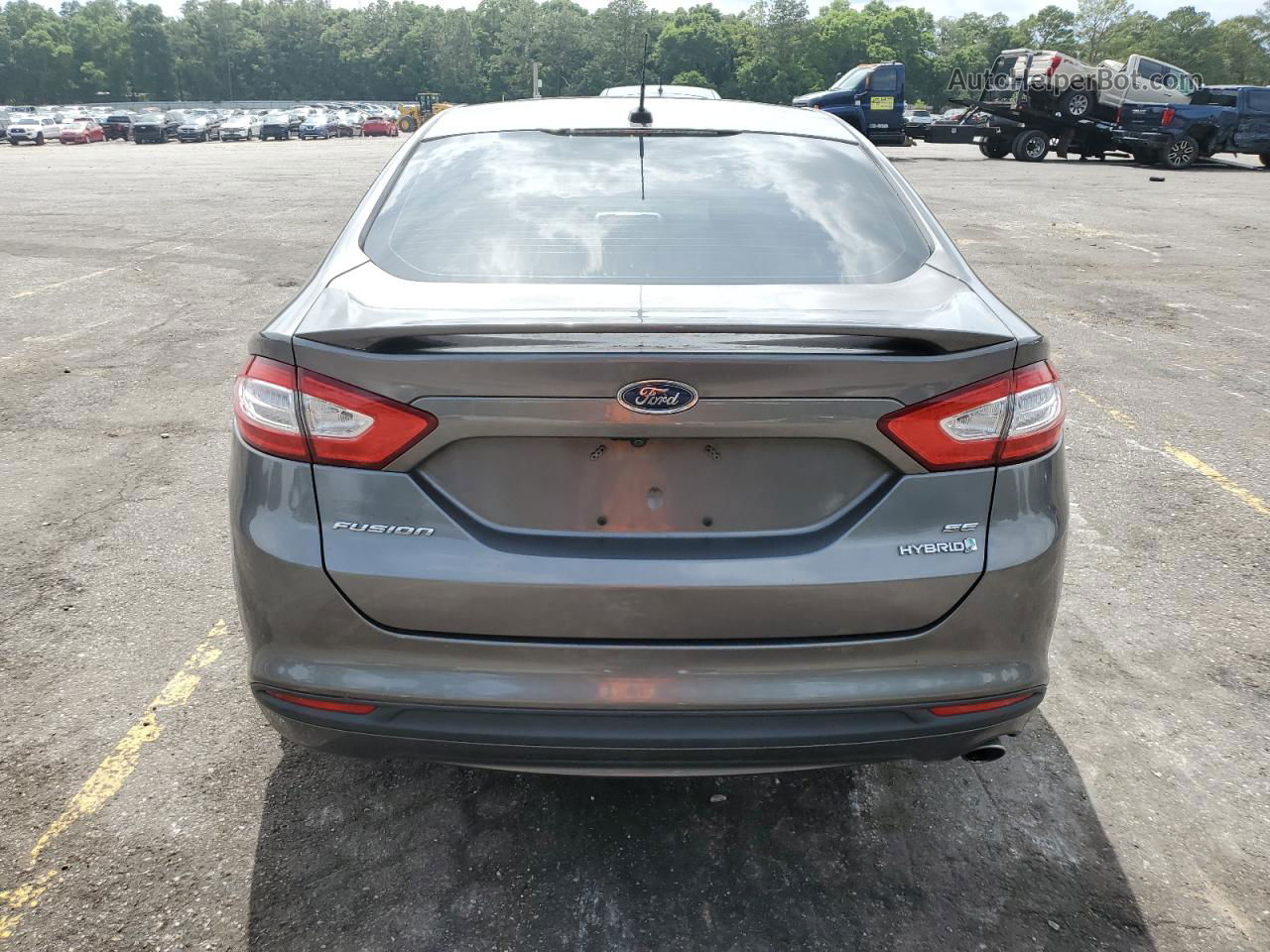 2013 Ford Fusion Se Hybrid Gray vin: 3FA6P0LU7DR301817