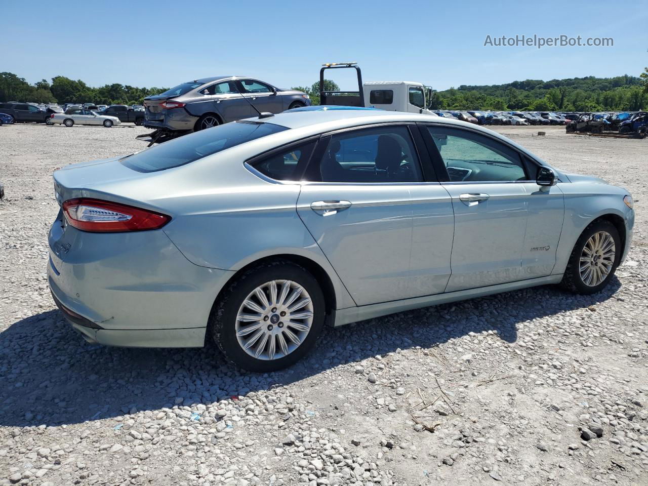 2013 Ford Fusion Se Hybrid Turquoise vin: 3FA6P0LU7DR312817