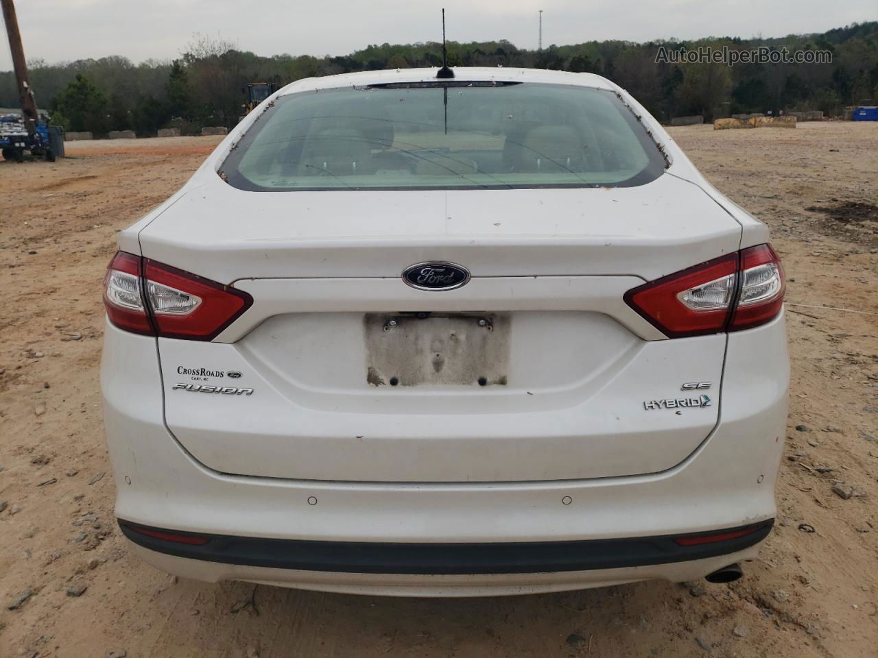 2013 Ford Fusion Se Hybrid White vin: 3FA6P0LU7DR336695