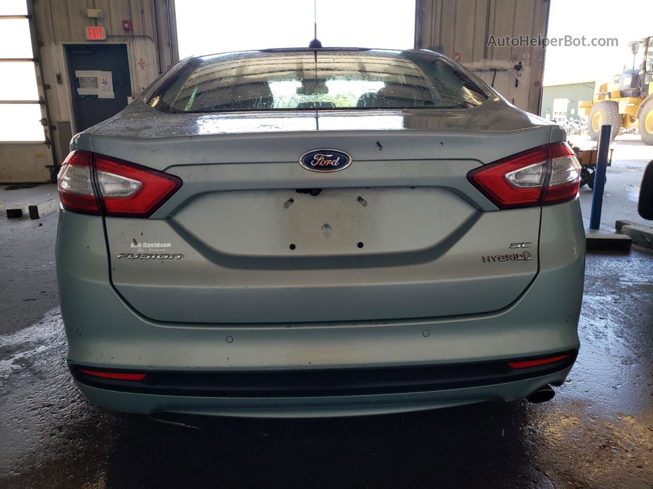 2013 Ford Fusion Se Hybrid Синий vin: 3FA6P0LU7DR338527