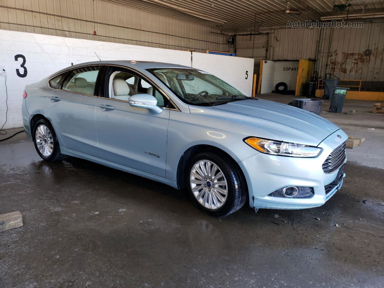 2013 Ford Fusion Se Hybrid Синий vin: 3FA6P0LU7DR338527