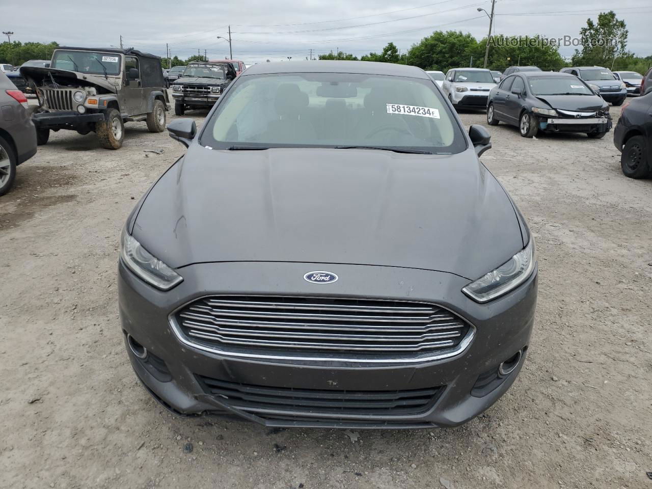 2014 Ford Fusion Se Hybrid Серый vin: 3FA6P0LU7ER305464