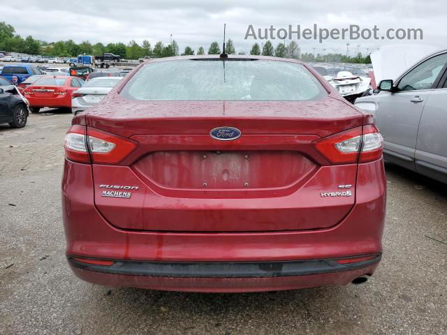 2015 Ford Fusion Se Hybrid Красный vin: 3FA6P0LU7FR118498