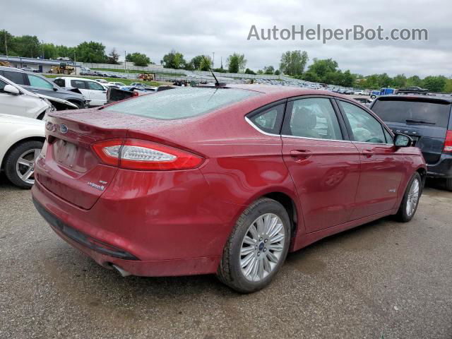 2015 Ford Fusion Se Hybrid Красный vin: 3FA6P0LU7FR118498