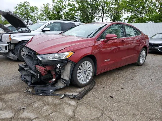 2015 Ford Fusion Se Hybrid Red vin: 3FA6P0LU7FR118498