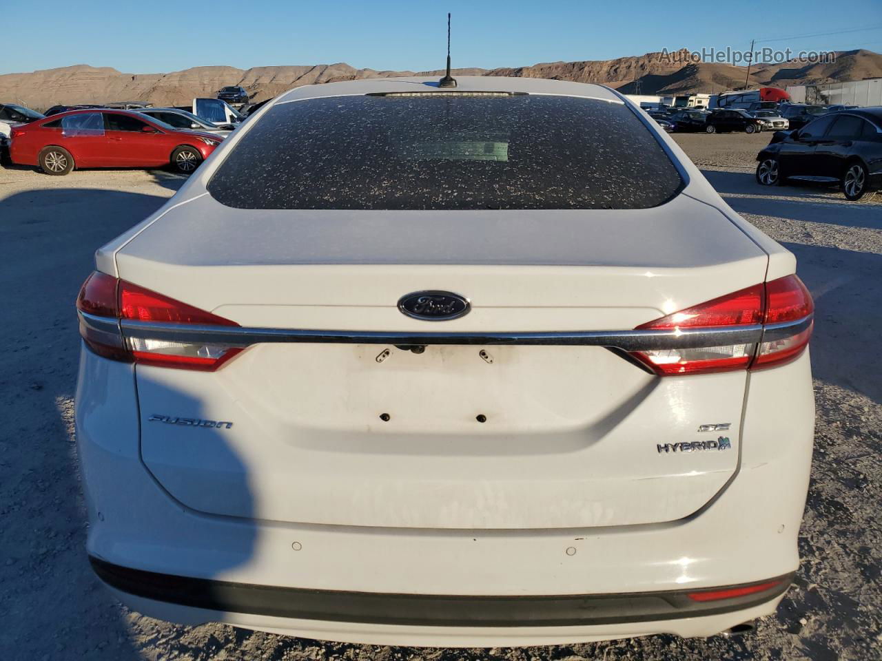 2017 Ford Fusion Se Hybrid White vin: 3FA6P0LU7HR252916