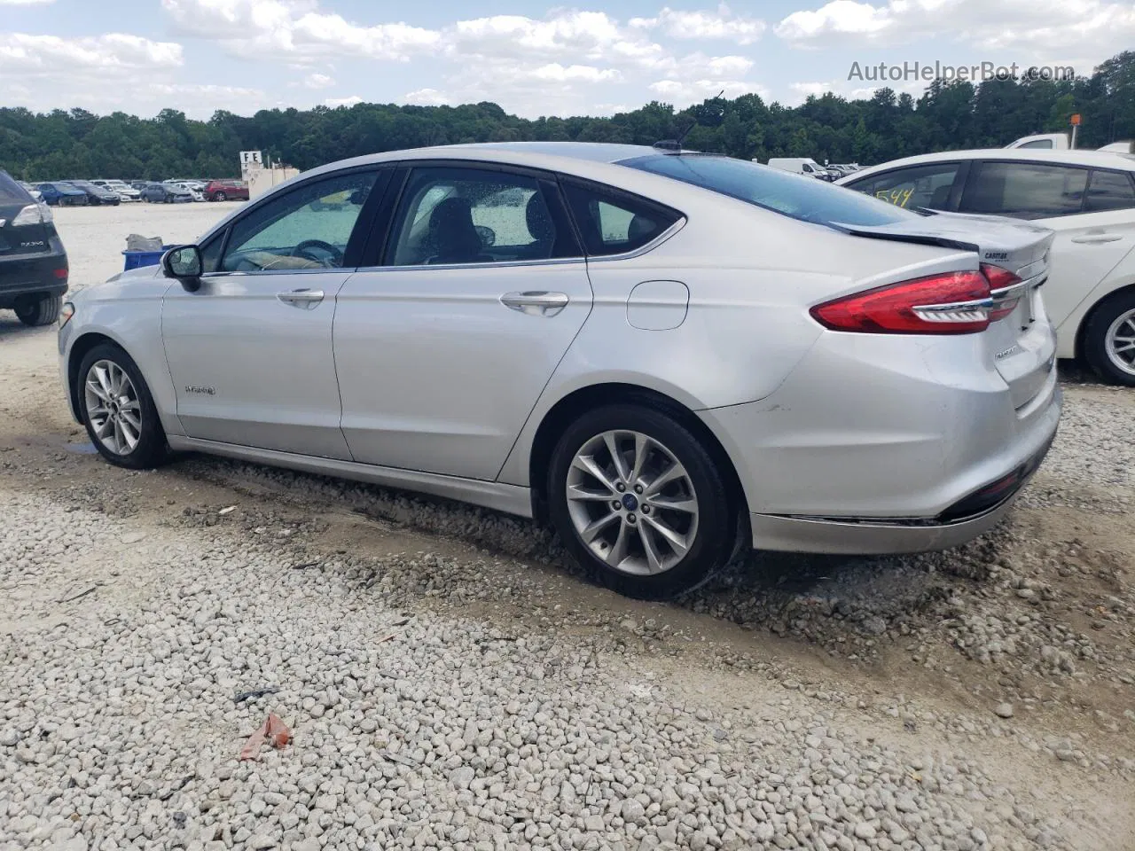 2017 Ford Fusion Se Hybrid Серебряный vin: 3FA6P0LU7HR324116