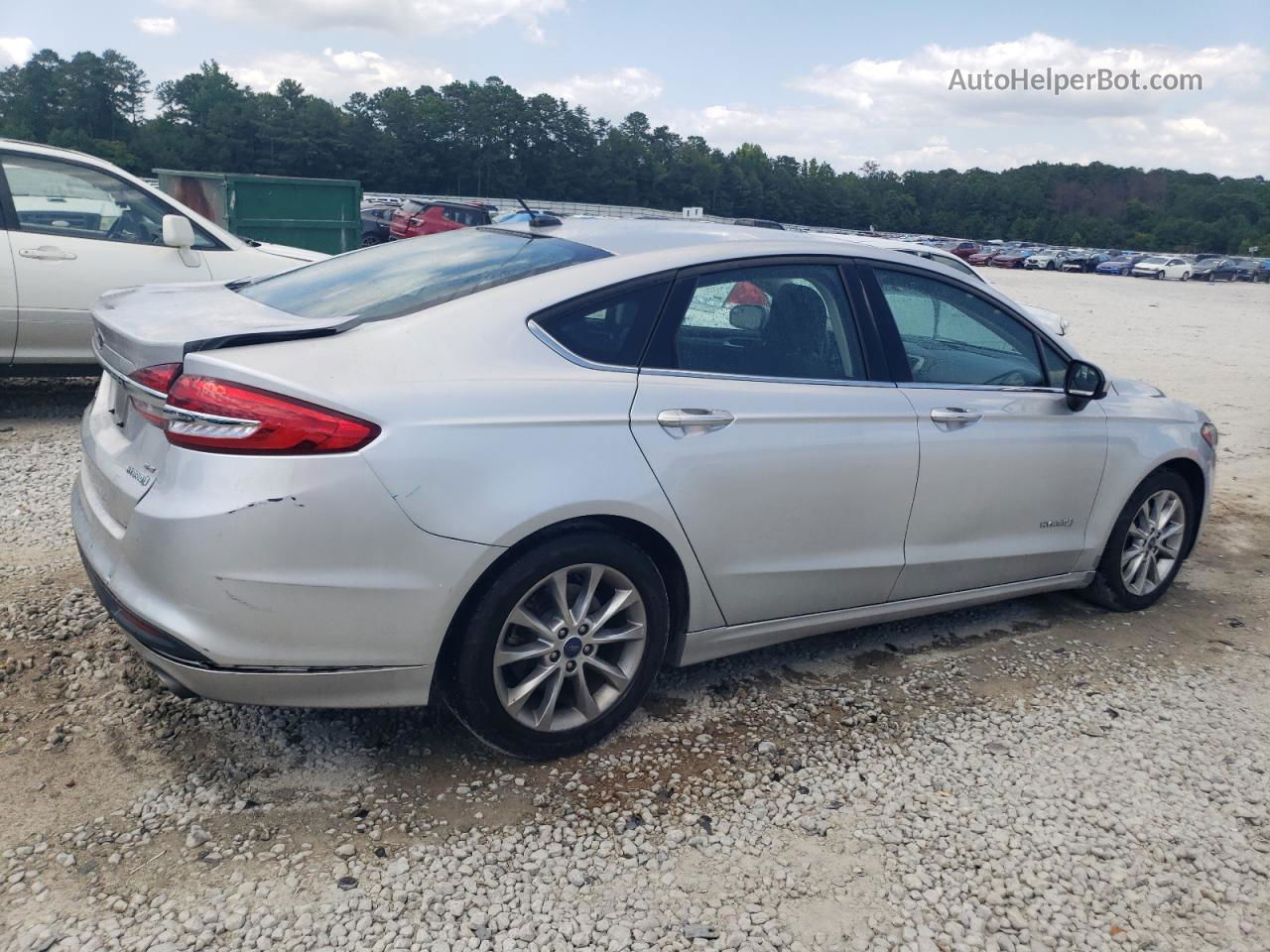 2017 Ford Fusion Se Hybrid Серебряный vin: 3FA6P0LU7HR324116