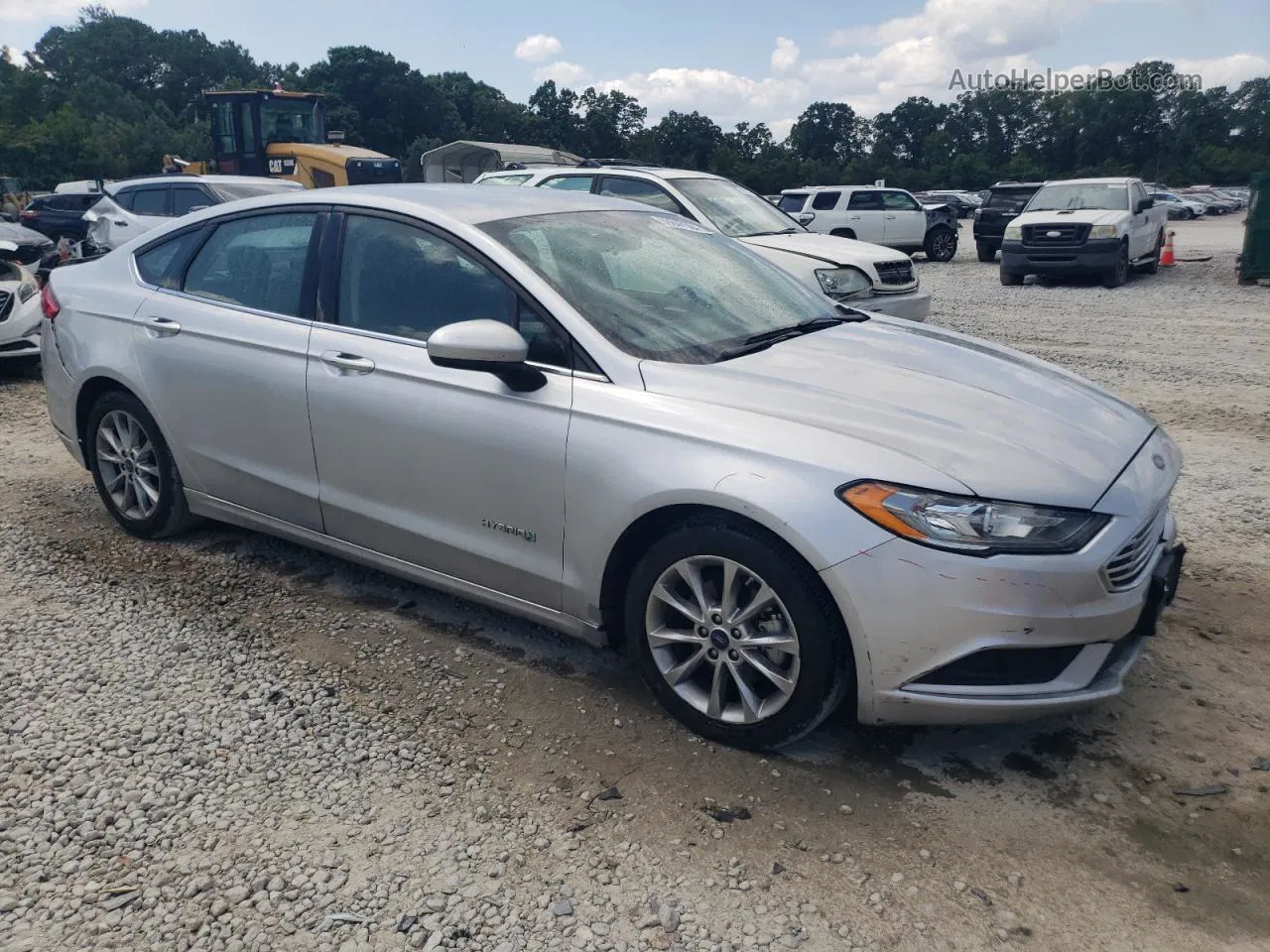 2017 Ford Fusion Se Hybrid Silver vin: 3FA6P0LU7HR324116