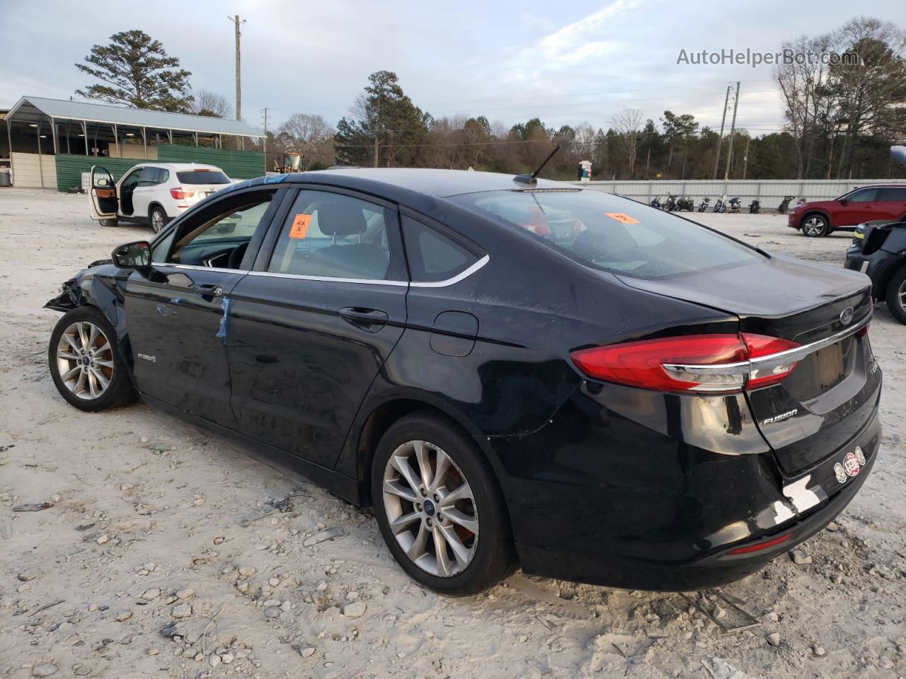 2017 Ford Fusion Se Hybrid Black vin: 3FA6P0LU7HR374210