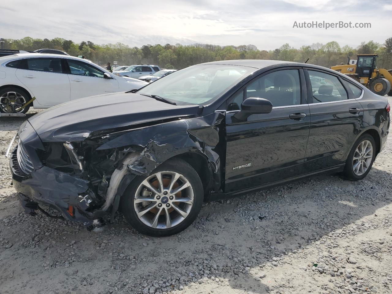 2017 Ford Fusion Se Hybrid Black vin: 3FA6P0LU7HR374210