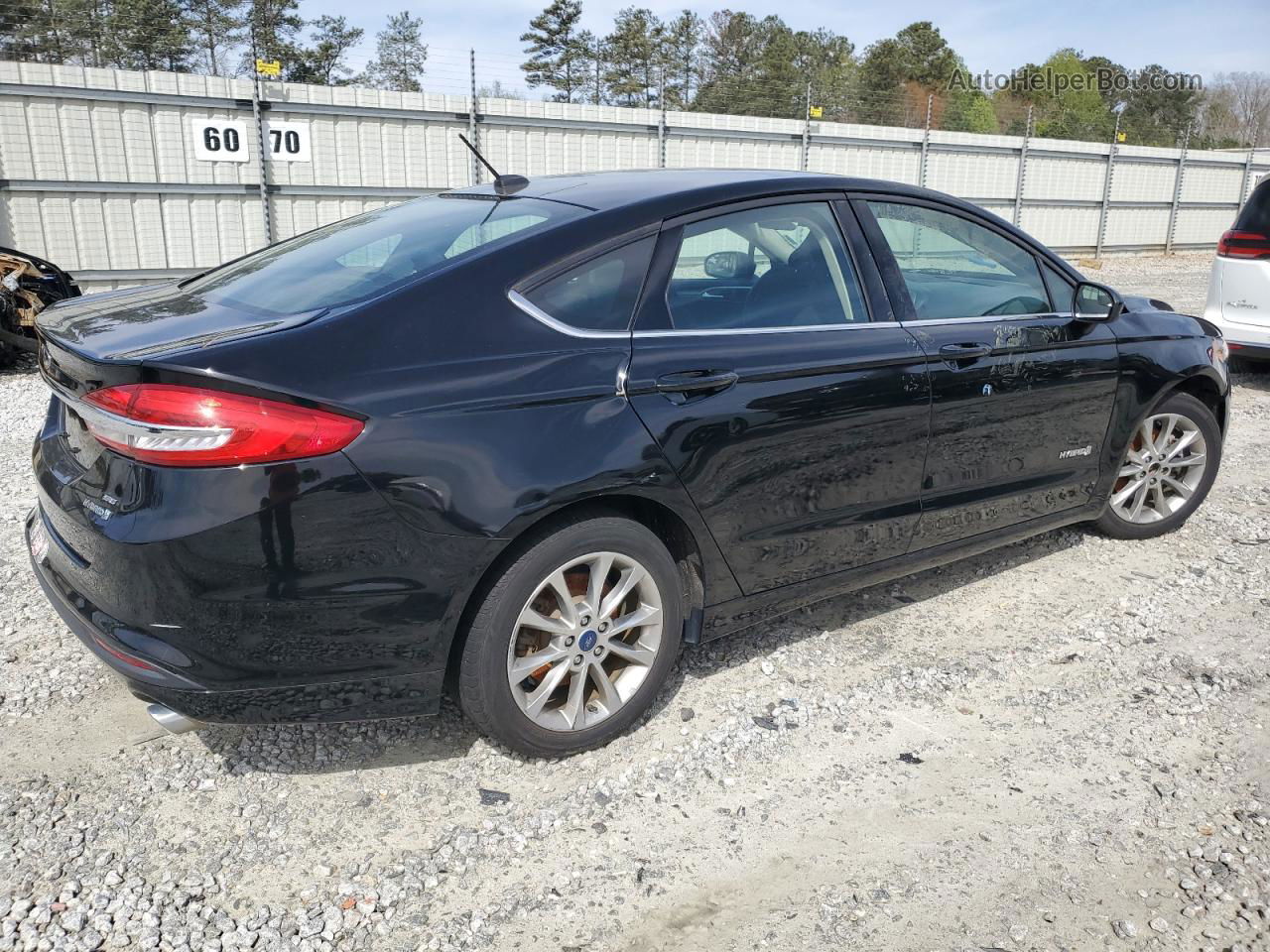 2017 Ford Fusion Se Hybrid Black vin: 3FA6P0LU7HR374210