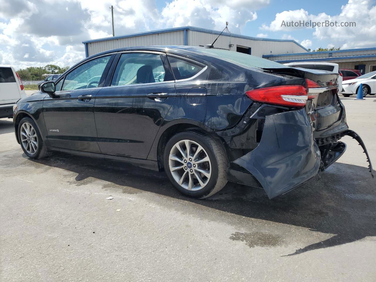 2017 Ford Fusion Se Hybrid Black vin: 3FA6P0LU7HR385322