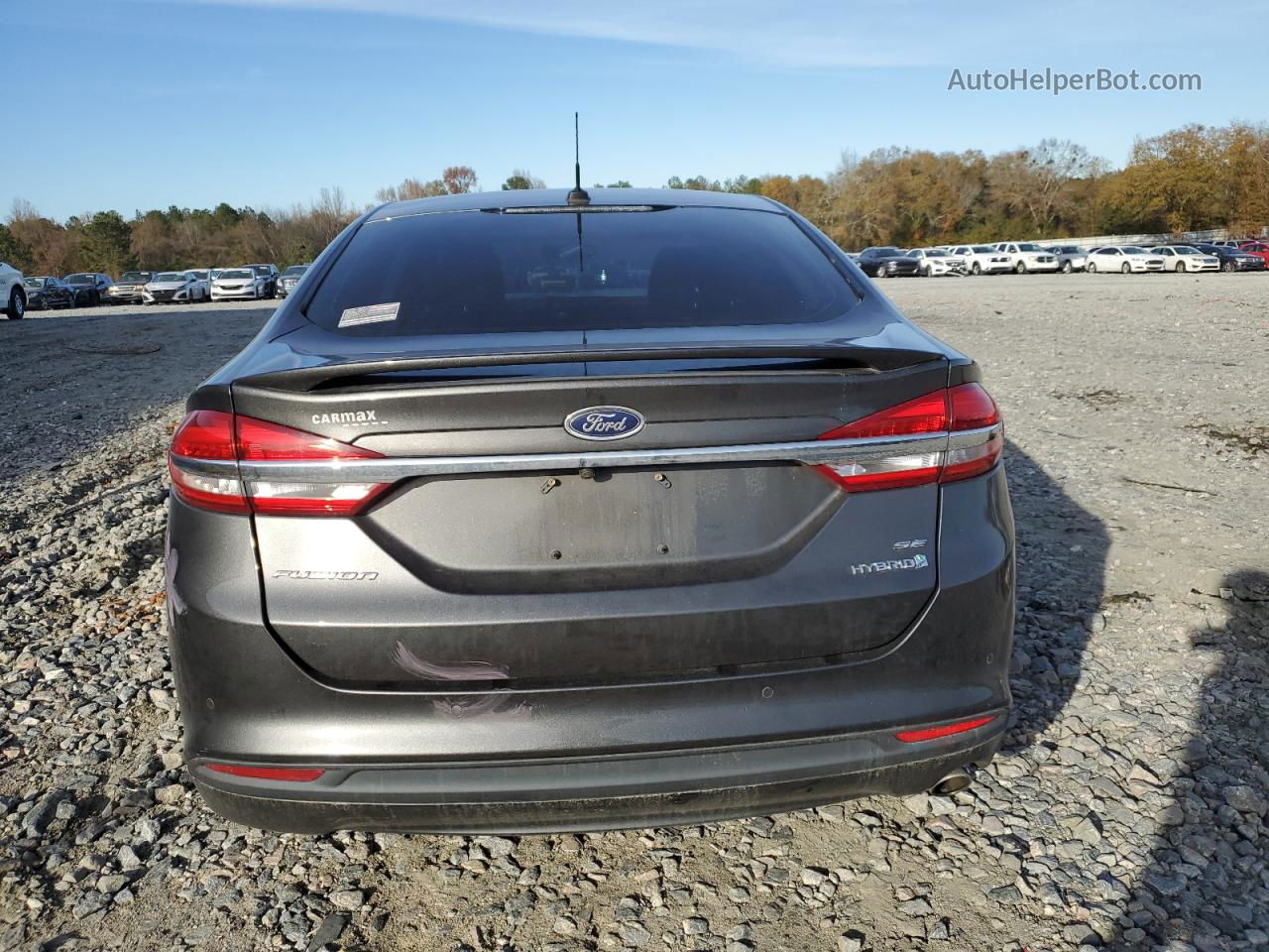 2018 Ford Fusion Se Hybrid Серый vin: 3FA6P0LU7JR165099