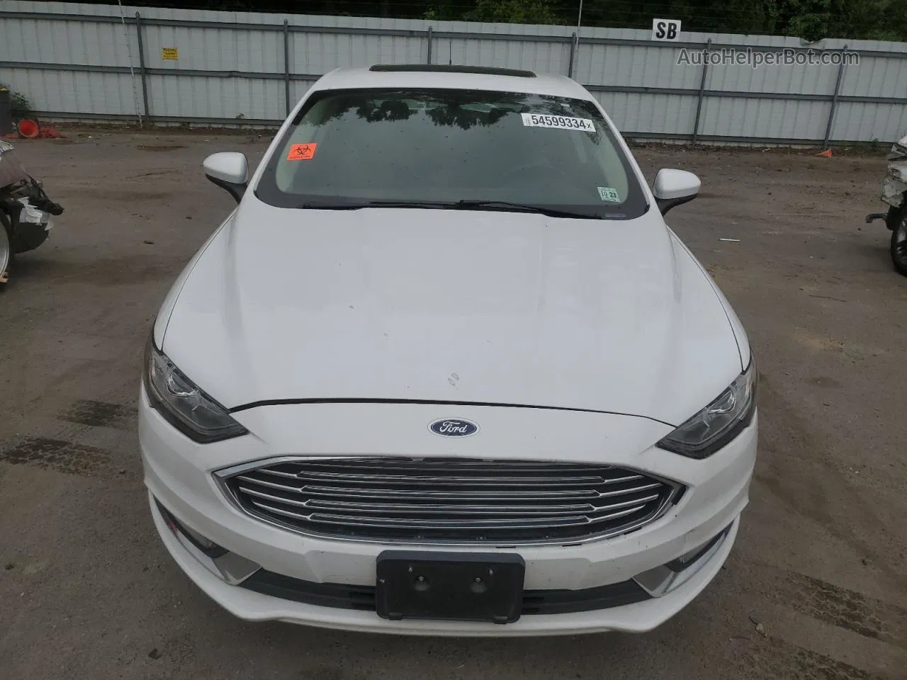 2018 Ford Fusion Se Hybrid White vin: 3FA6P0LU7JR169623