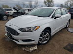 2018 Ford Fusion Se Hybrid White vin: 3FA6P0LU7JR247771