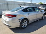 2018 Ford Fusion Se Hybrid Silver vin: 3FA6P0LU7JR274646