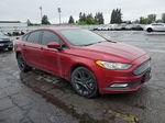 2018 Ford Fusion Se Hybrid Red vin: 3FA6P0LU7JR281466