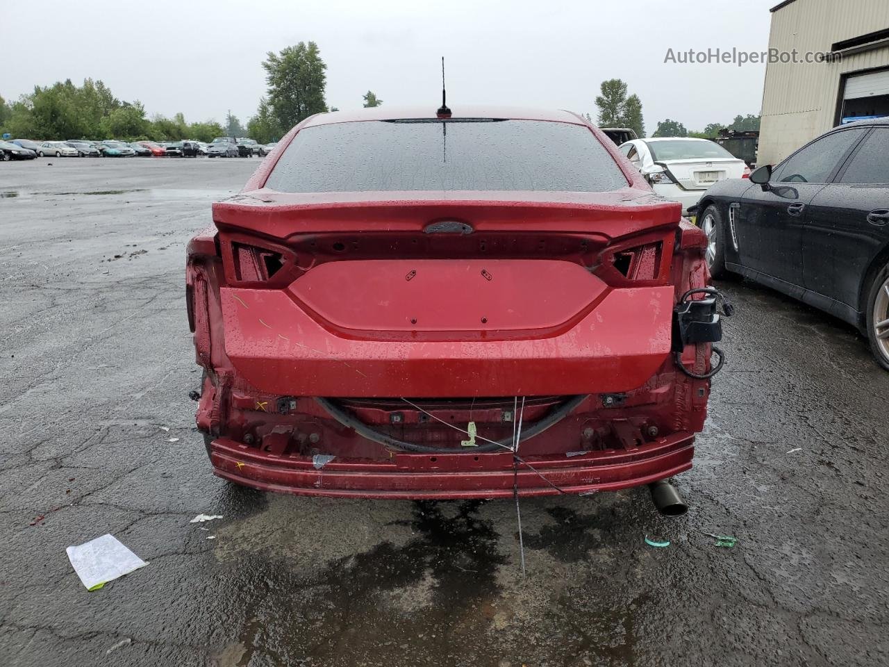 2018 Ford Fusion Se Hybrid Red vin: 3FA6P0LU7JR281466
