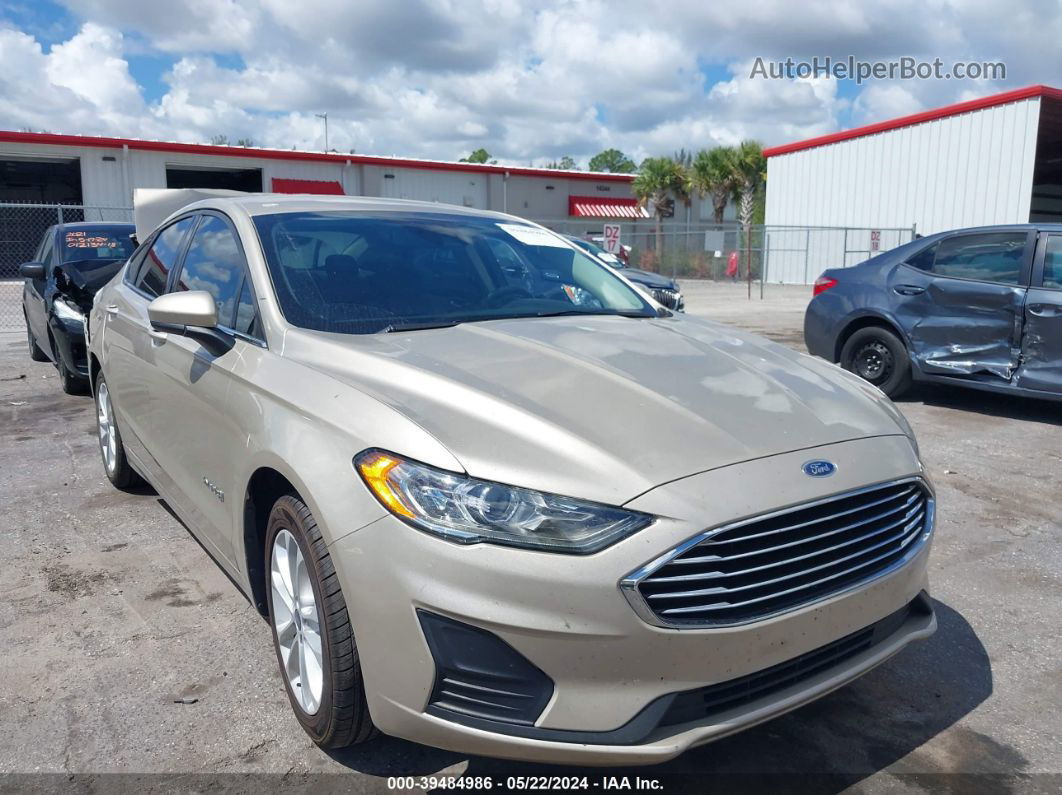 2019 Ford Fusion Hybrid Se Gold vin: 3FA6P0LU7KR127857